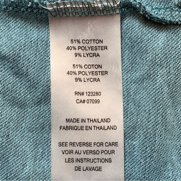 Travis Mathew Blue Green Tone Short Sleeve Polo Shirt Size XL - Picture 4 of 12